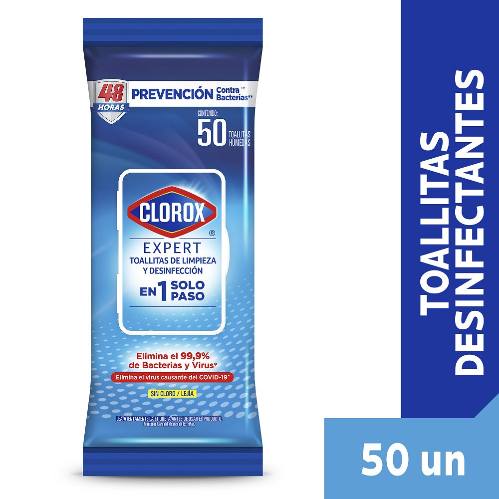 Toallitas Desinfectantes Expert Flowpack 50 Un