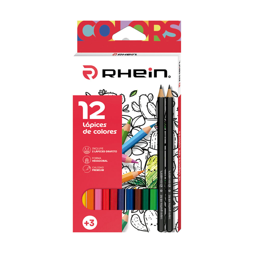 Estuche Lápices De Colores 12 Un