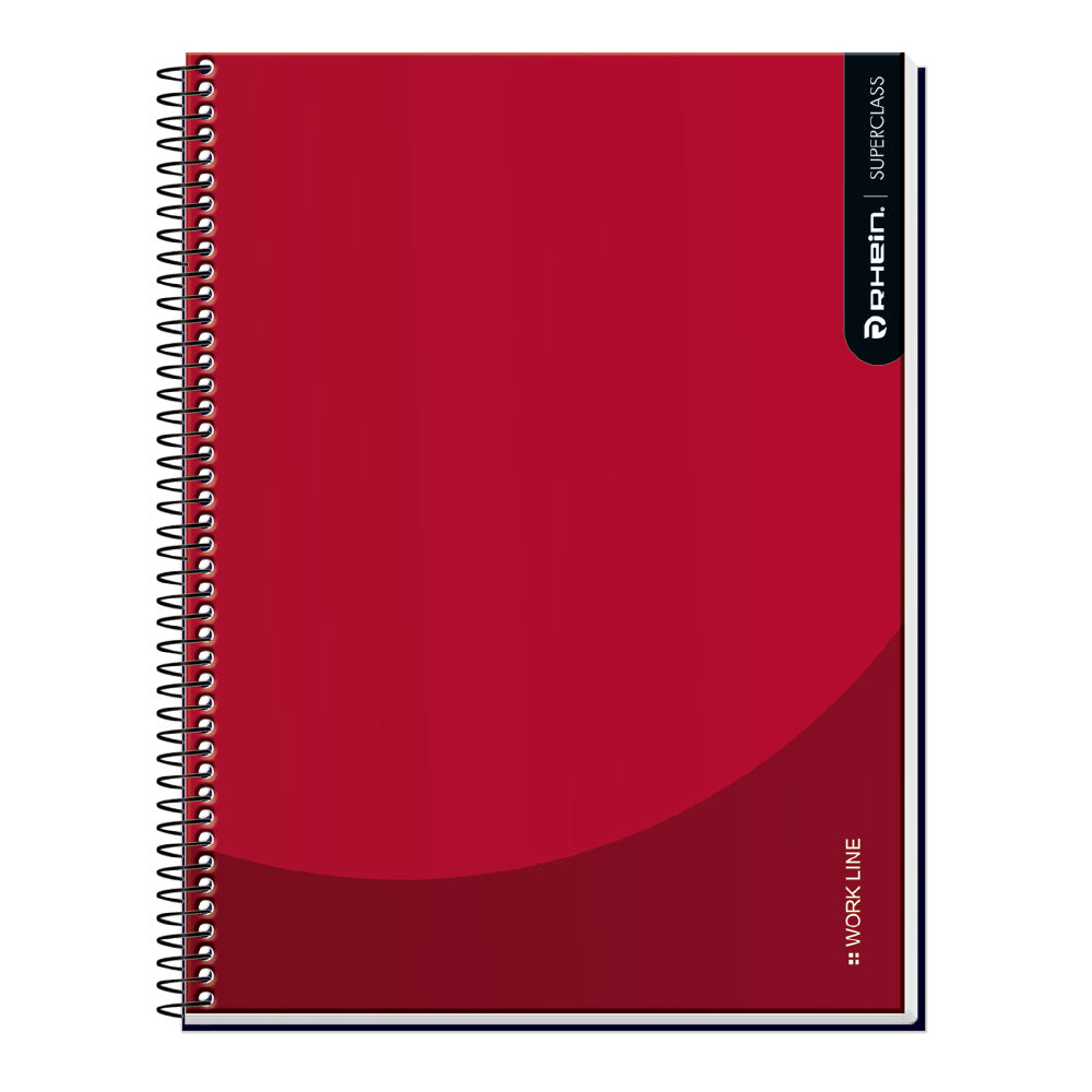 Cuaderno Carta Matemática 7 Mm Superclass 3 Materias Workline 150 Hojas (Colores Surtidos)