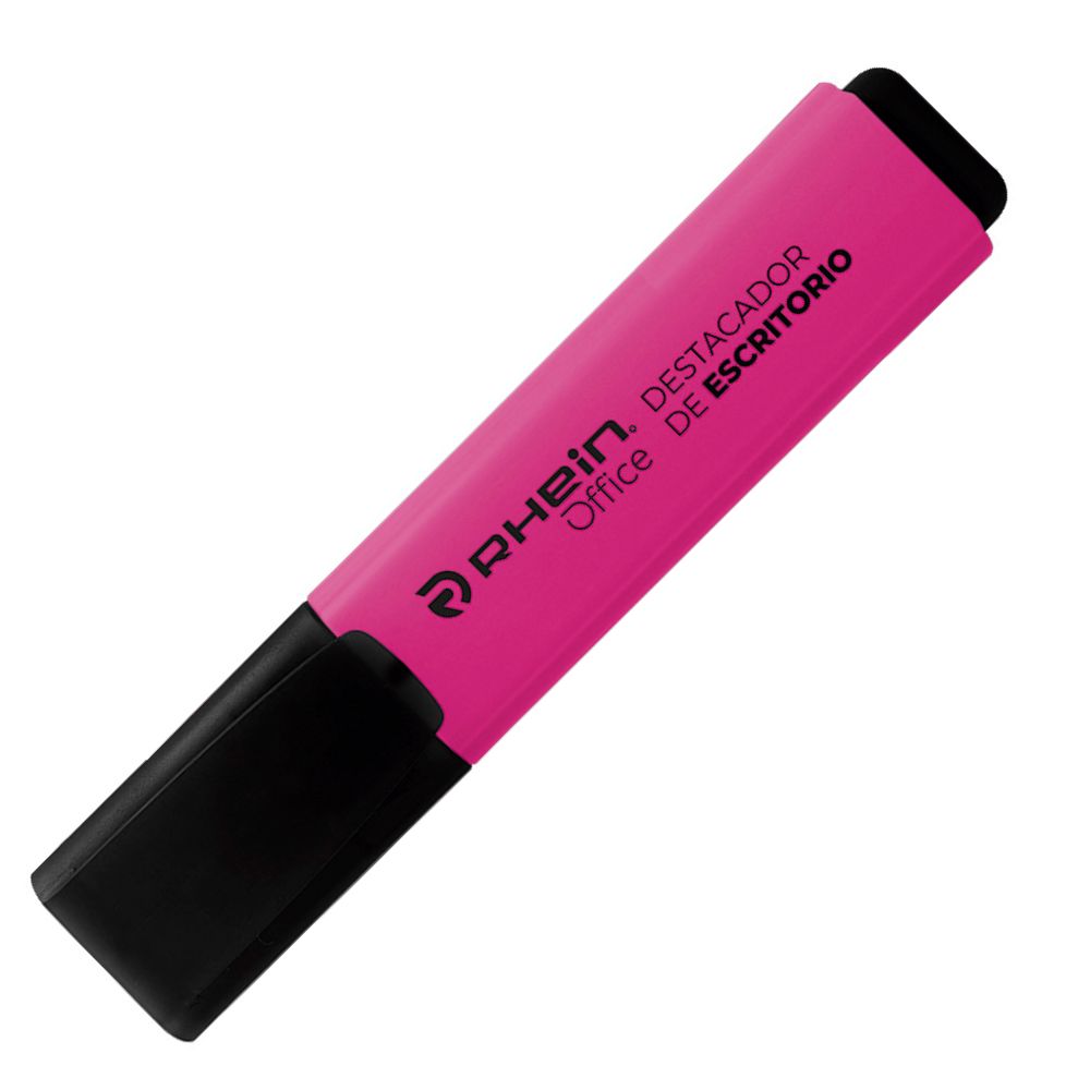 Destacador Escritorio Punta Biselada Fucsia