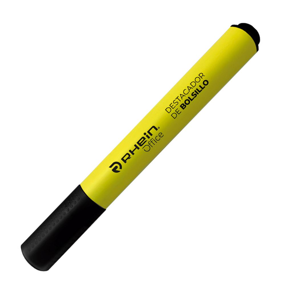 Destacador Bolsillo Punta Biselada Amarillo