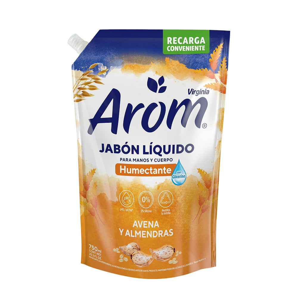 Jabón Liquido Doypack Avena Y Almendra 750 Ml