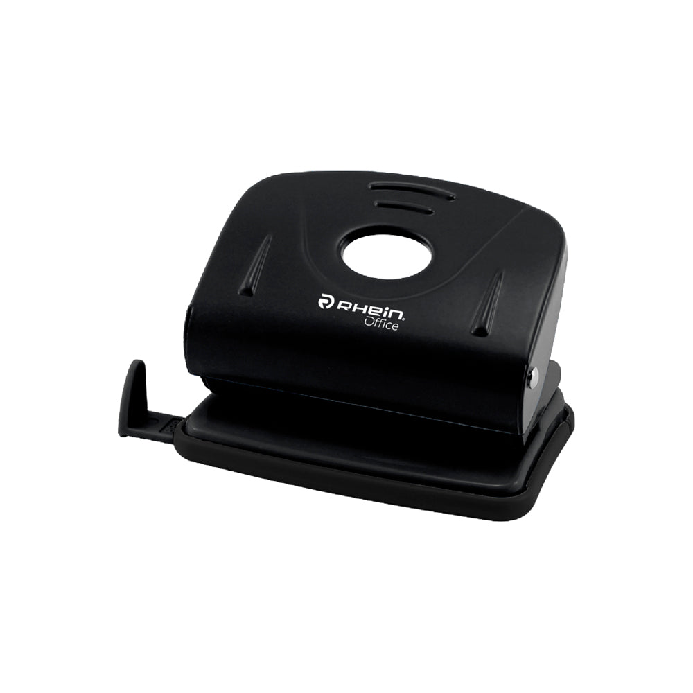 Perforadora Mediana Metal 20 Hojas Negra