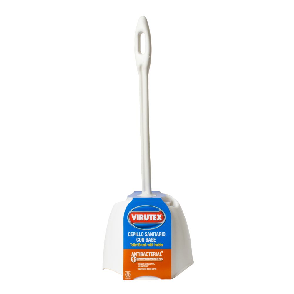 Hisopo Escobilla Limpia Sanitario Con Base Antibacterial