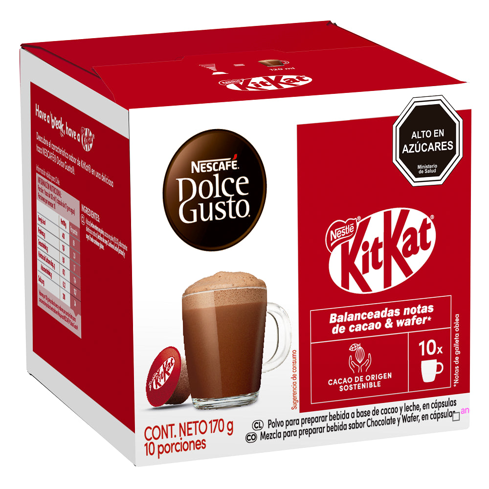 Capsula Tipo Dolce Chococcino Kit Kat 10 Capsulas