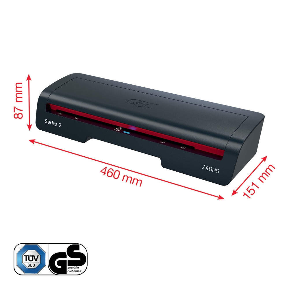 Plastificadora Carnet-Doble Carta Modelo 240 Hs 125 Micrones