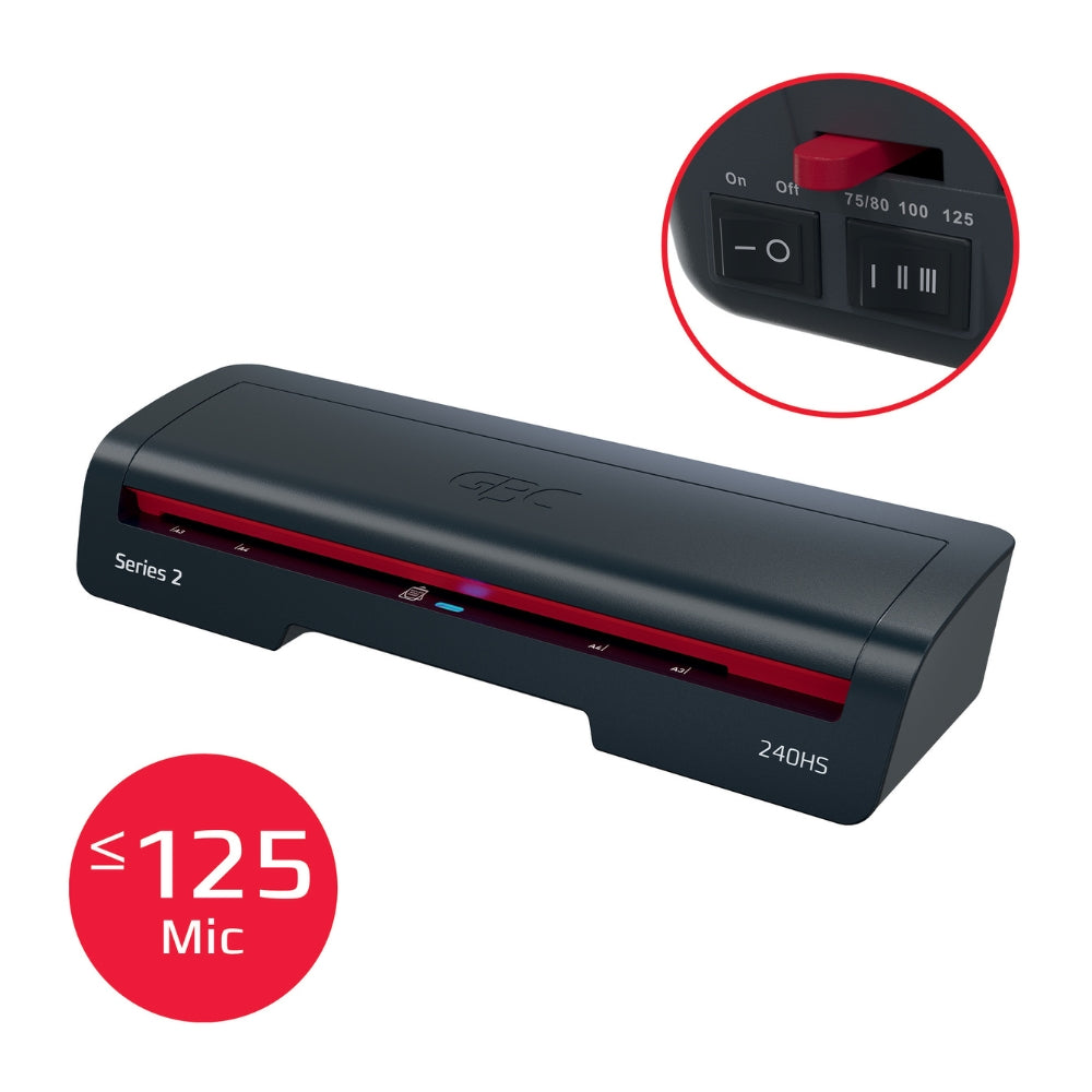 Plastificadora Carnet-Doble Carta Modelo 240 Hs 125 Micrones