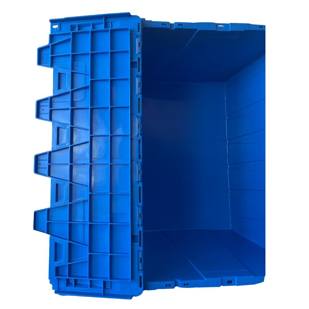 Caja Plástica Bisagra Logística Azul 62 L