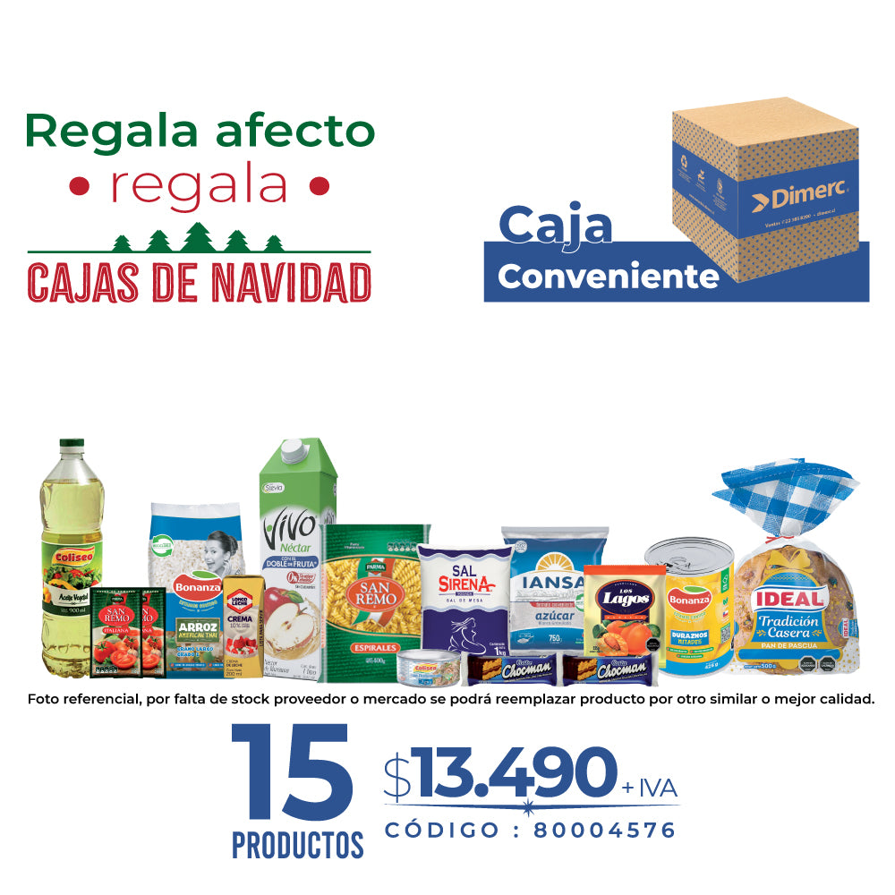 Caja Navidad 2025 Conveniente (Azul)