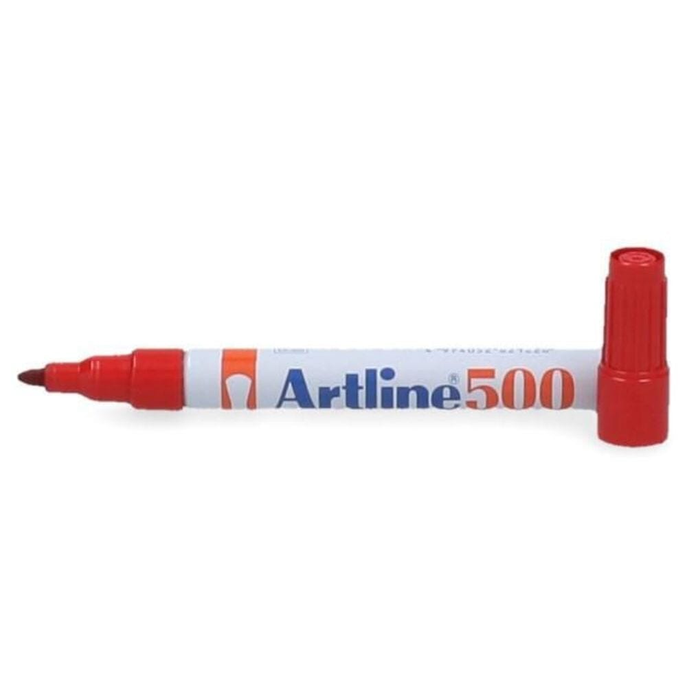 Marcador Pizarra Recargable Punta Redonda 500 Rojo