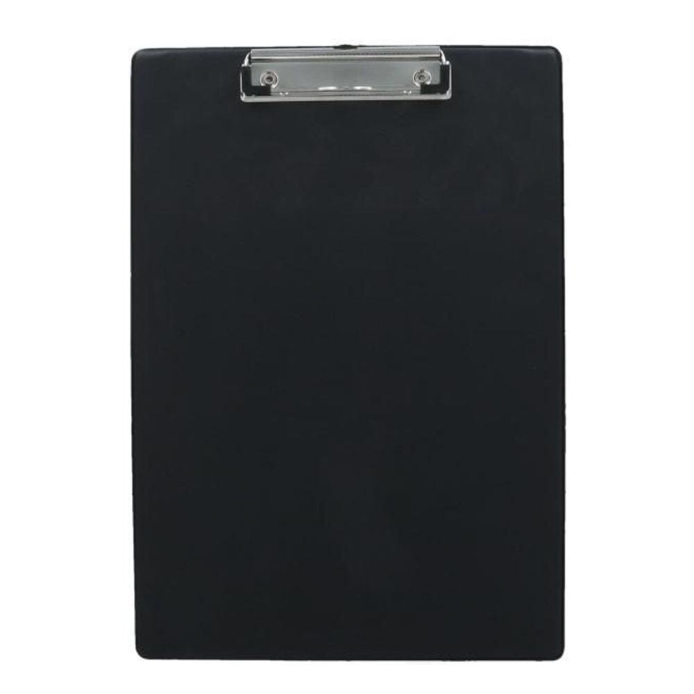 Anotador Con Apretador Vinil Negro Simple Oficio