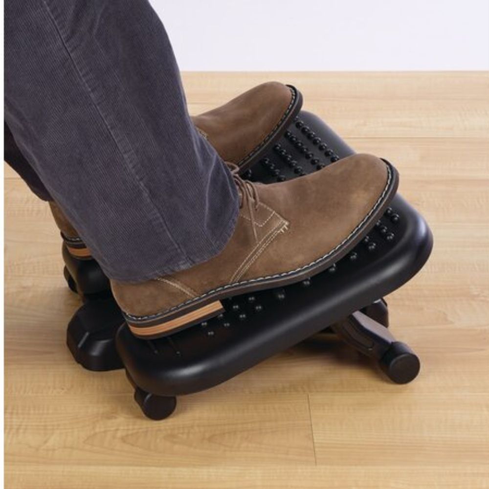 Apoya Pies Negro Ajustable Solemassage