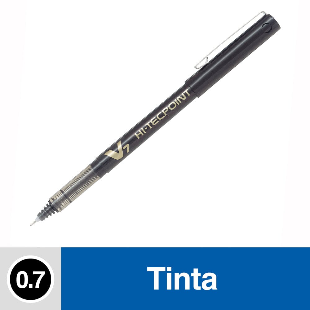 Lápiz Tinta 0.7 mm Punta Media Negro Hi Tecpoint V7