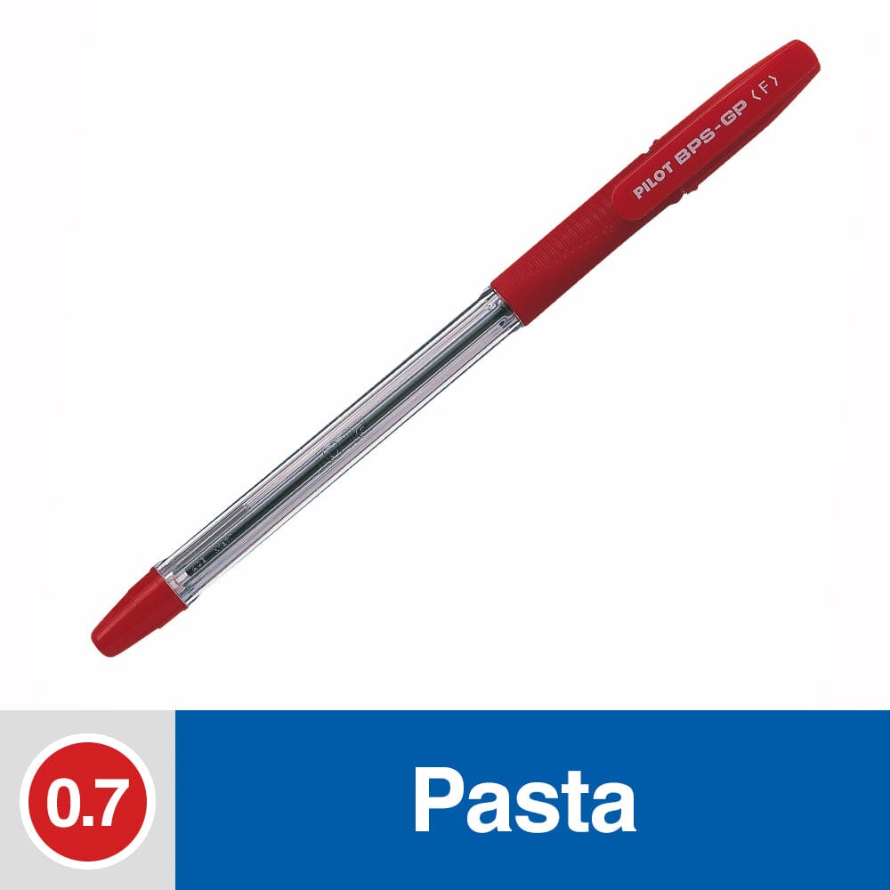 Lápiz Pasta Punta Fina Rojo 0.7 Mm
