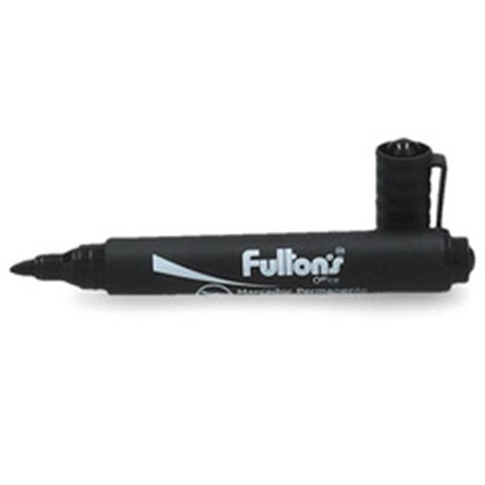 Marcador Permanente Desechable Negro Punta Biselada