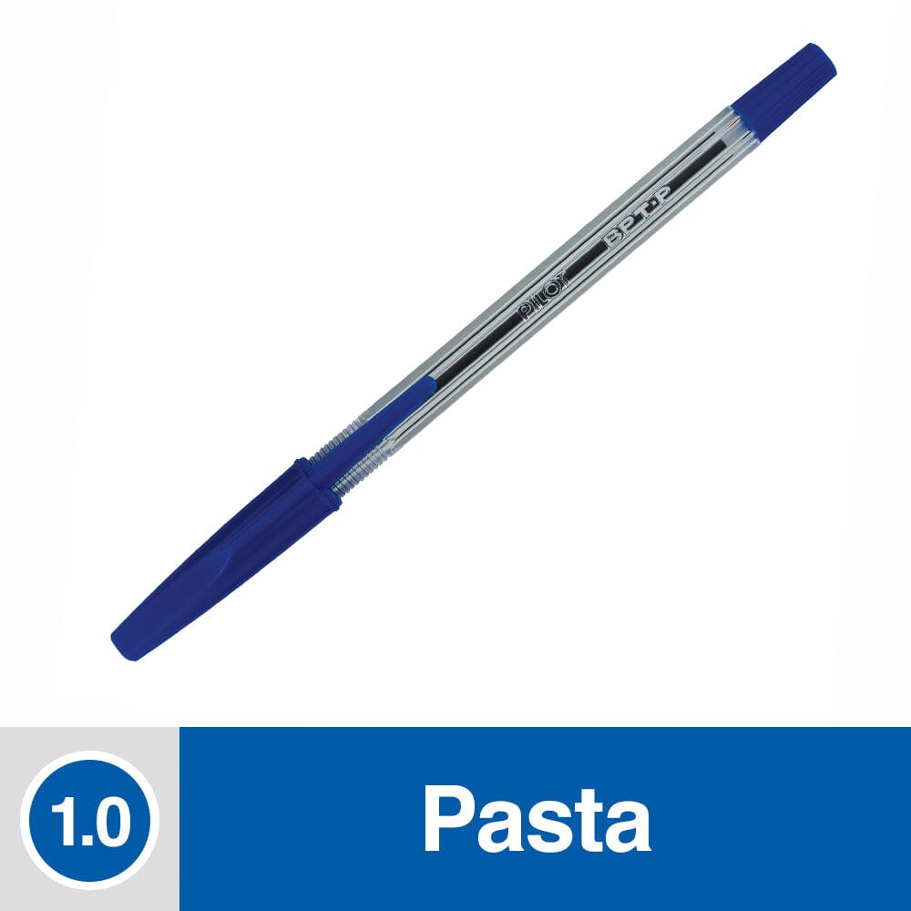 Lápiz Pasta Punta Media Azul 1.0 Mm