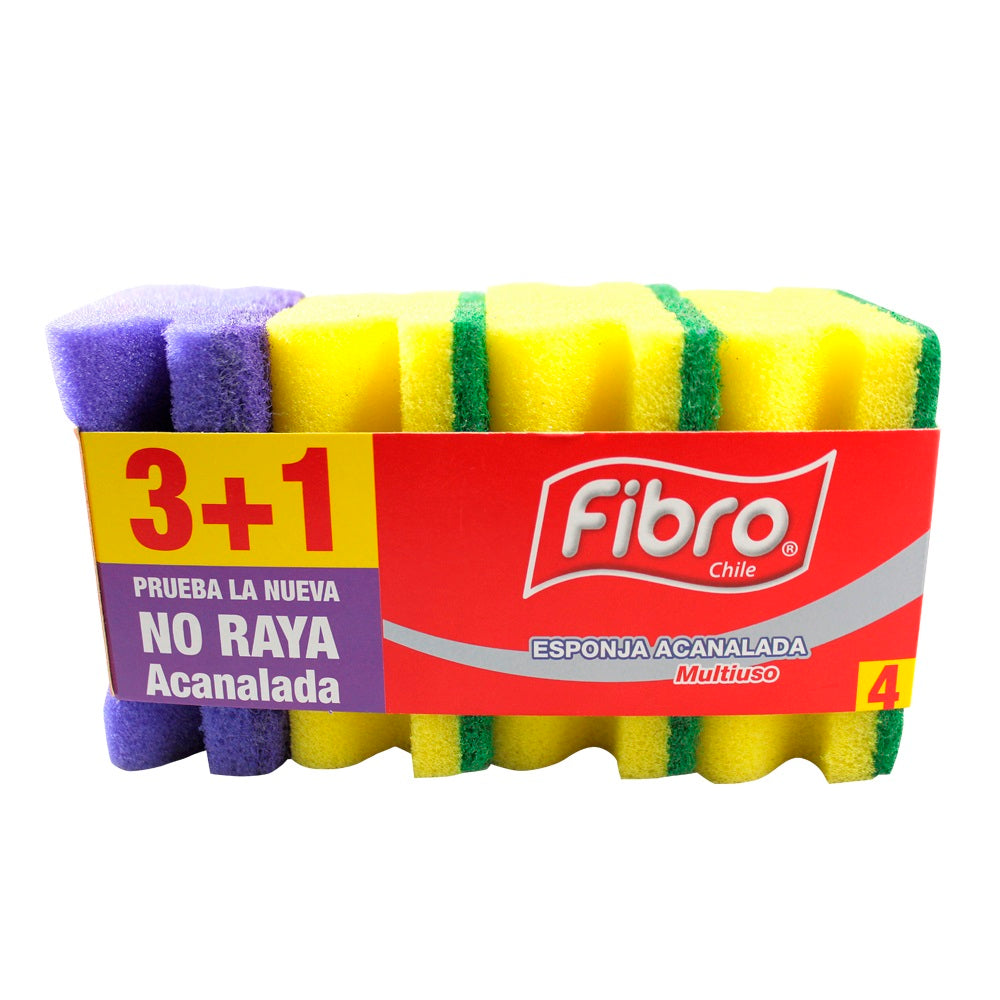 Esponja Abrasiva Acanalada 3Un