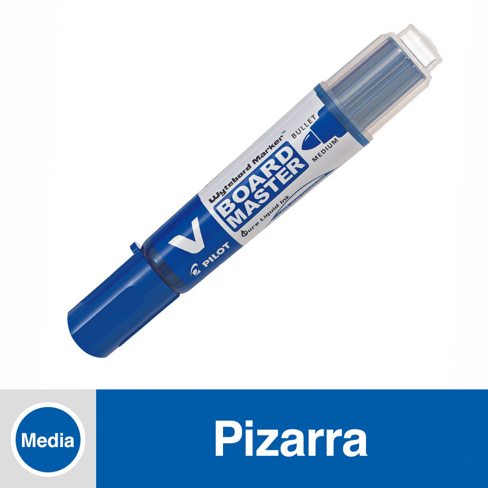 Marcador Pizarra Punta Redonda V Board Azul
