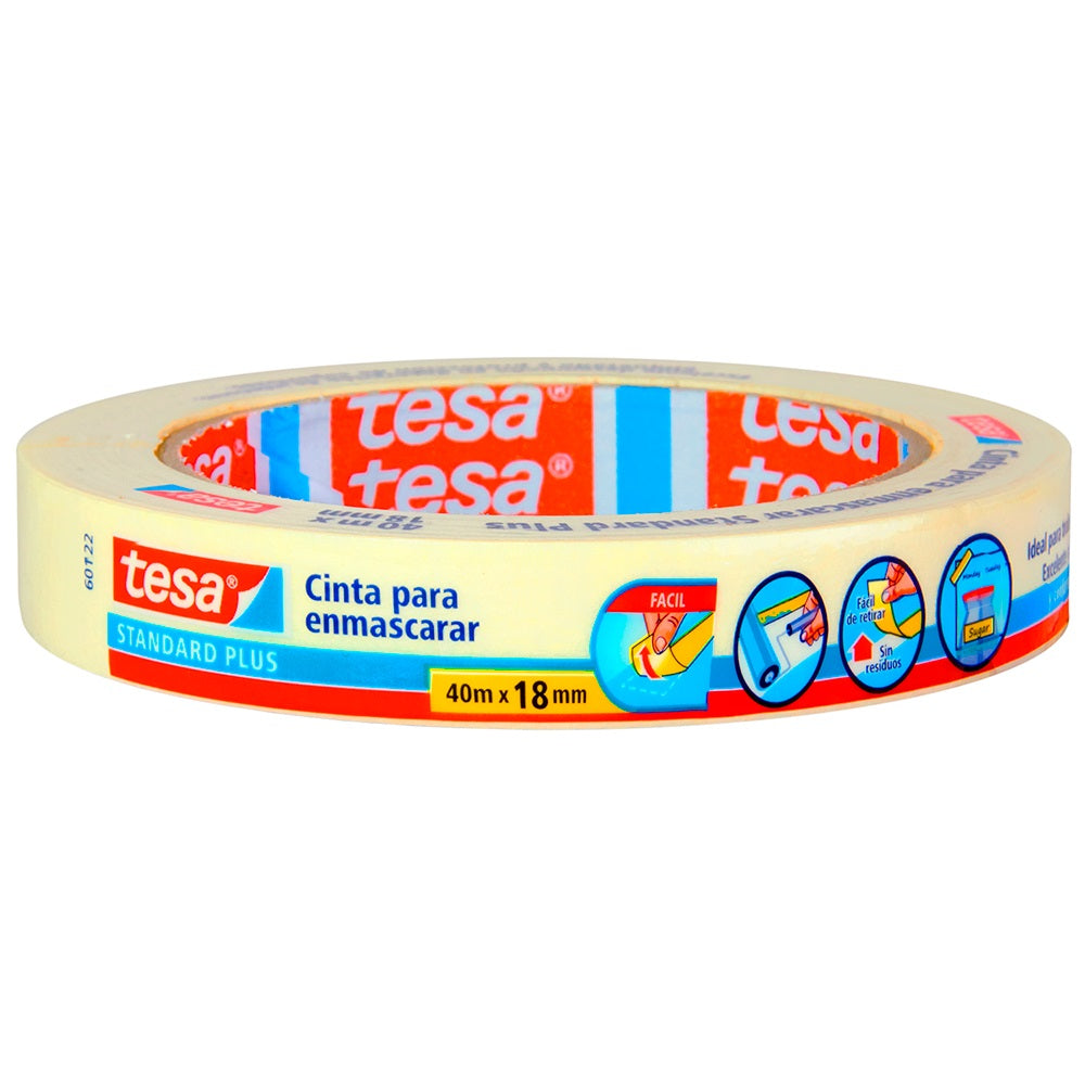 Cinta Adhesiva Masking 18 Mm 40 Mt