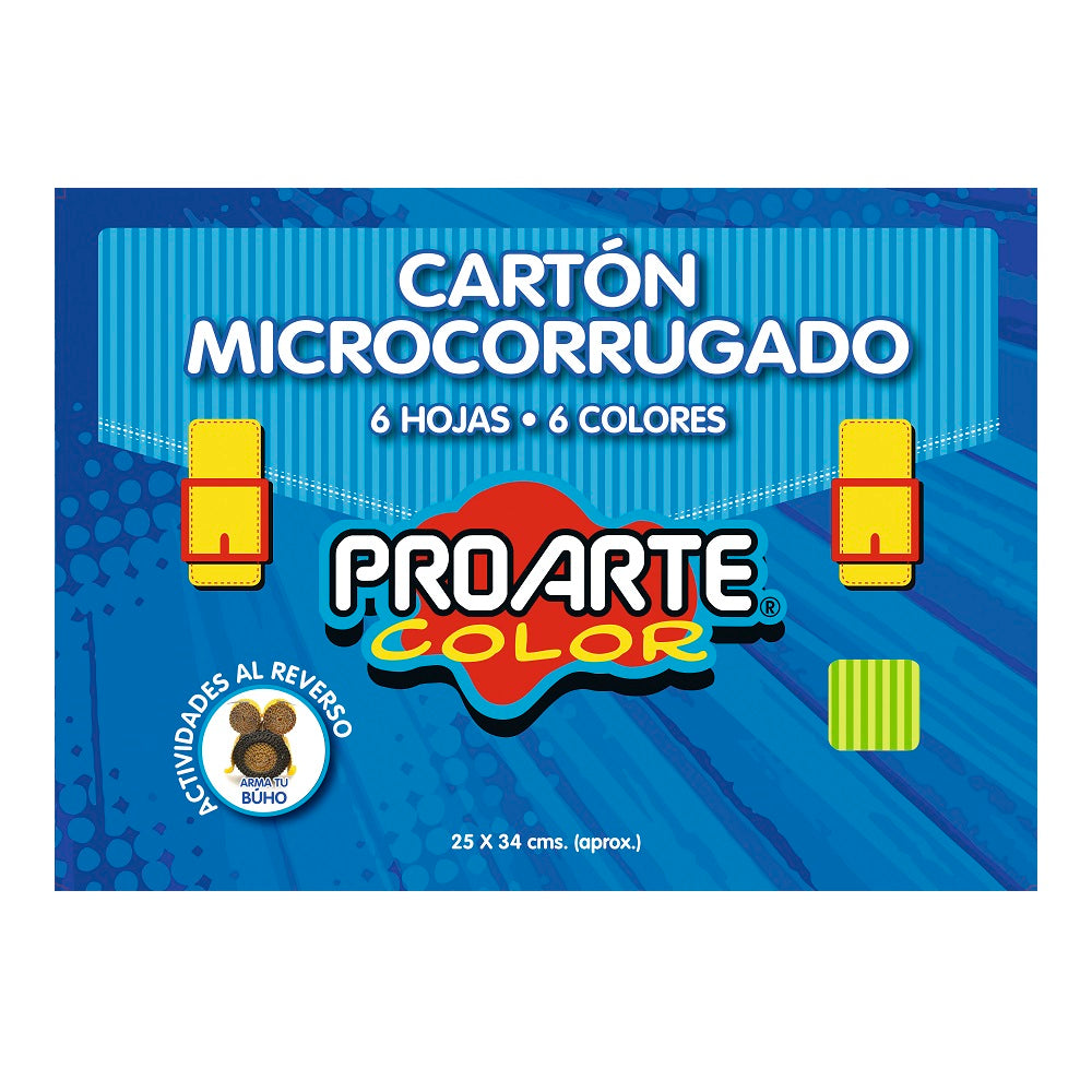 Carpeta Con Cartón Micro corrugado 26 X 36 cm 6 Pliegos 6 Colores
