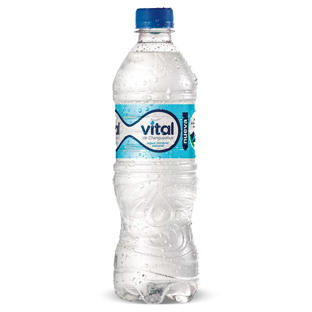 Agua Mineral Con Gas 600 Cc