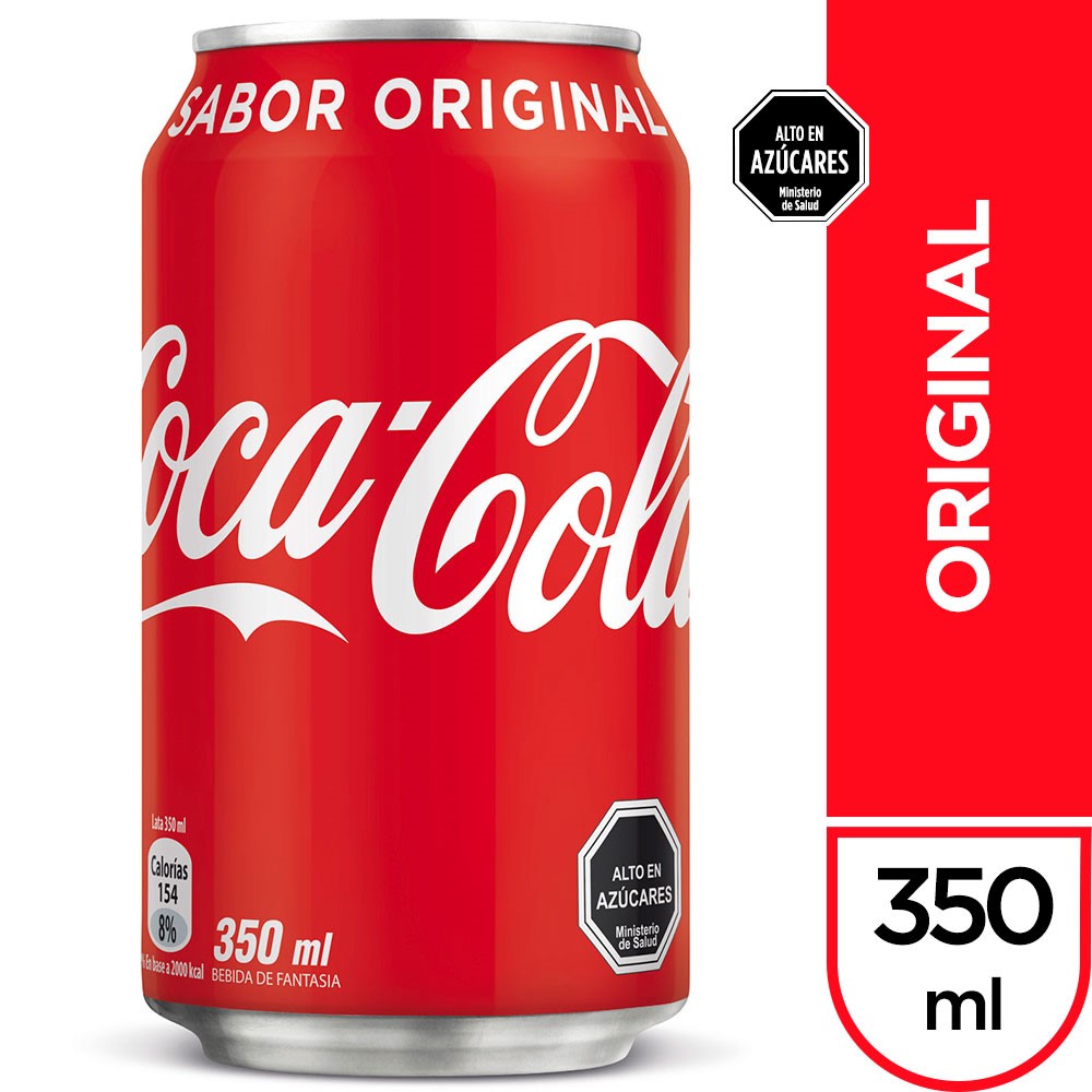 Bebida Coca Cola Normal Lata 350 Cc