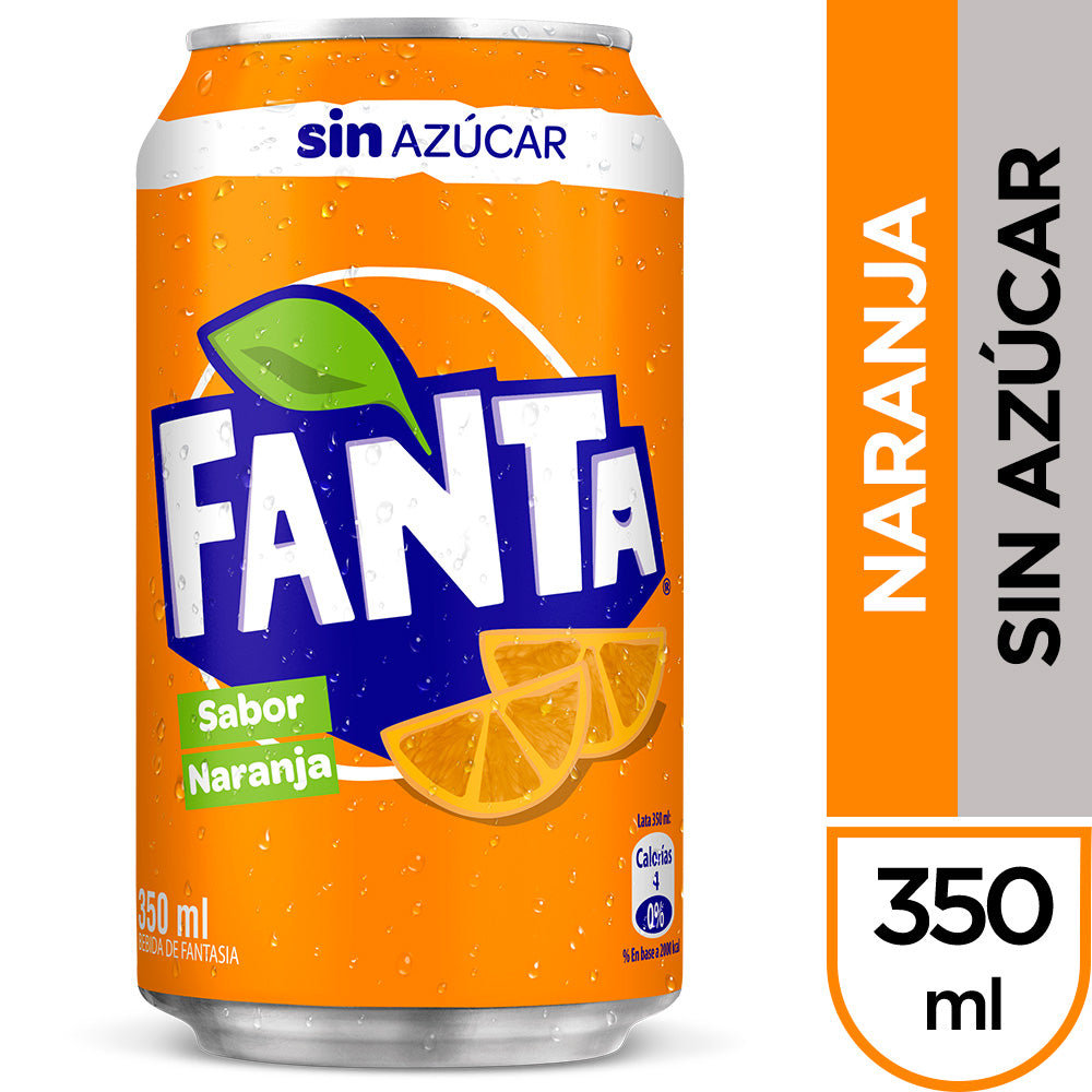 Bebida Lata 350 Cc Fanta Zero