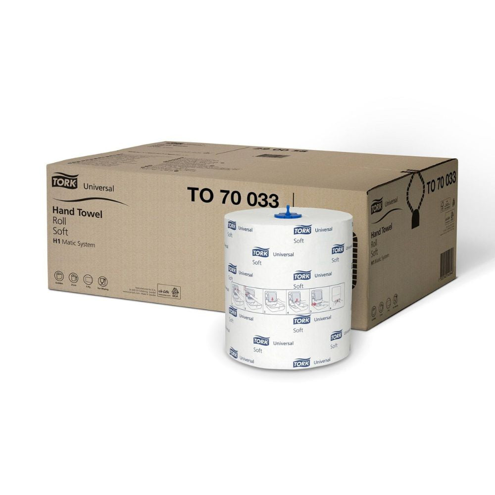 Toalla Papel Jumbo Hoja Simple 280 Mt 6 Rollos Universal
