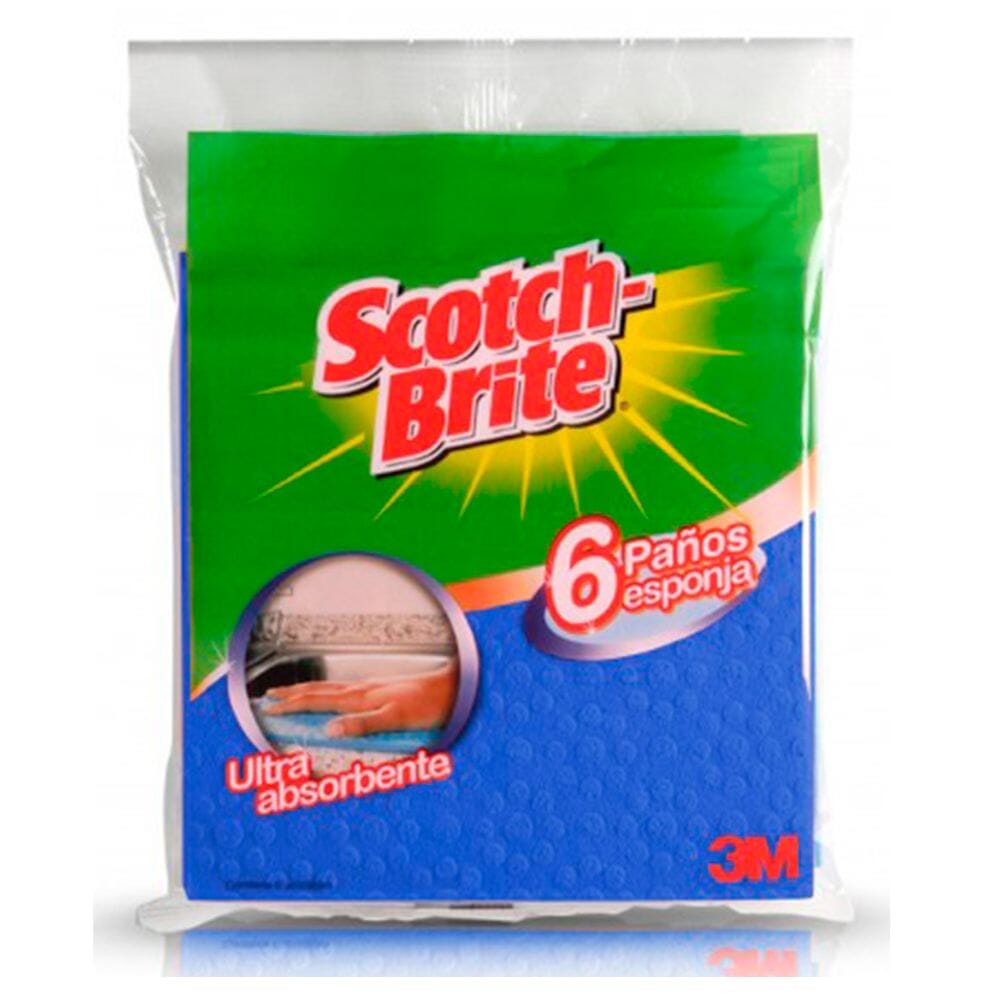 Paño Cocina Celulosa Azul 6 Un