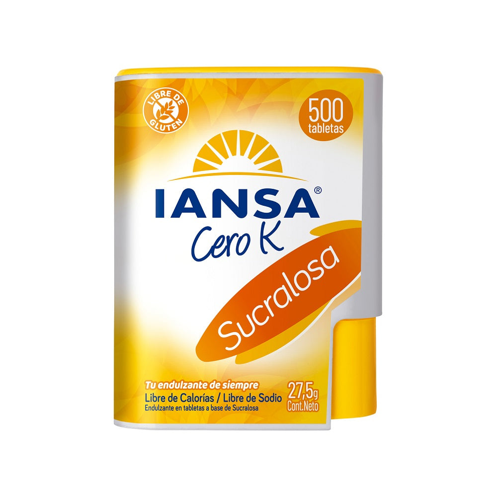 Endulzante En Tabletas Sucralosa 500 Un Cero K