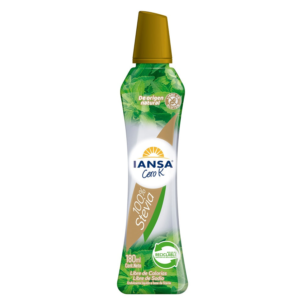 Endulzante Líquido Stevia Cero K 180 Ml