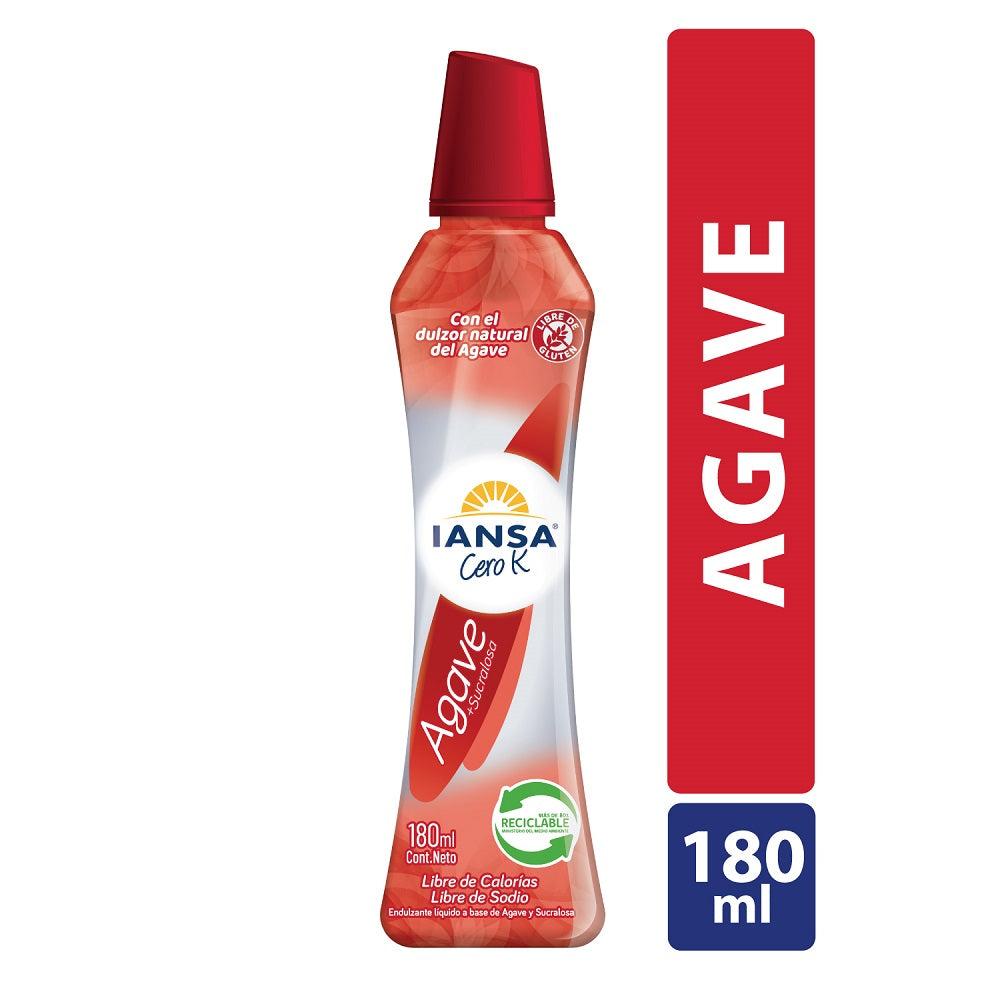 Endulzante Líquido Agave Cero K 180 ml