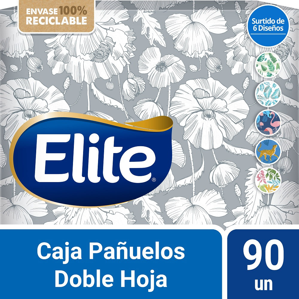 Caja Pañuelo Facial Doble Hoja 90 Hojas Diseños Surtidos
