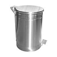 Basurero Acero Inoxidable Pedal 60 Litros