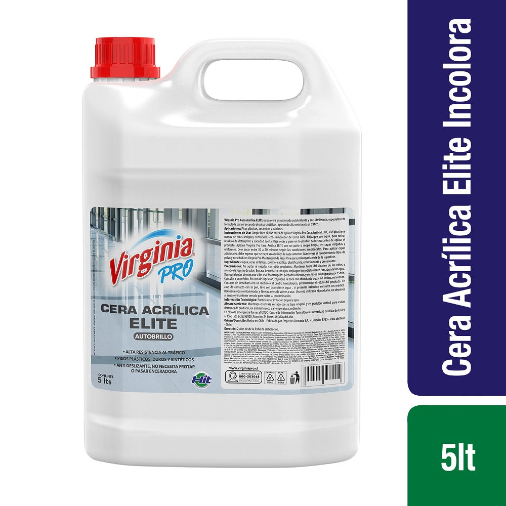 Cera Acrílica Incolora  5 Lt