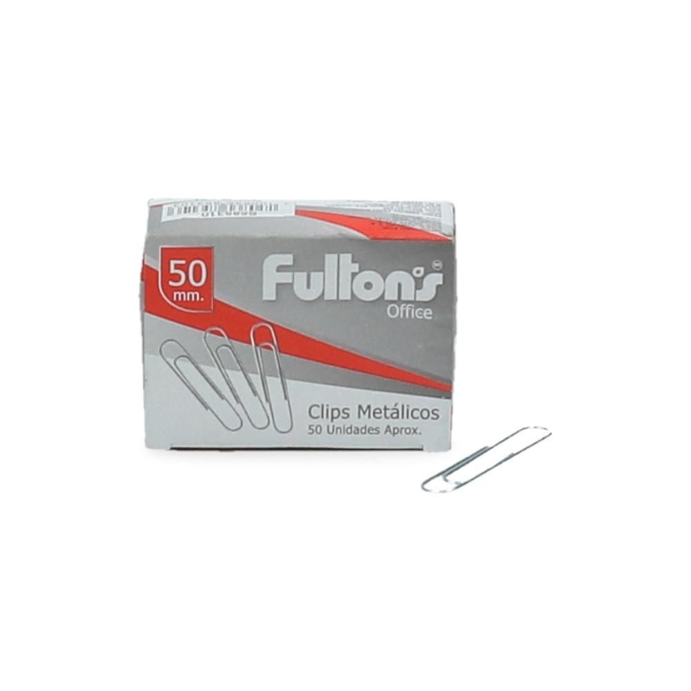 Clips Metálico N50 Redondo 50 Mm Gigante 50 Unidades