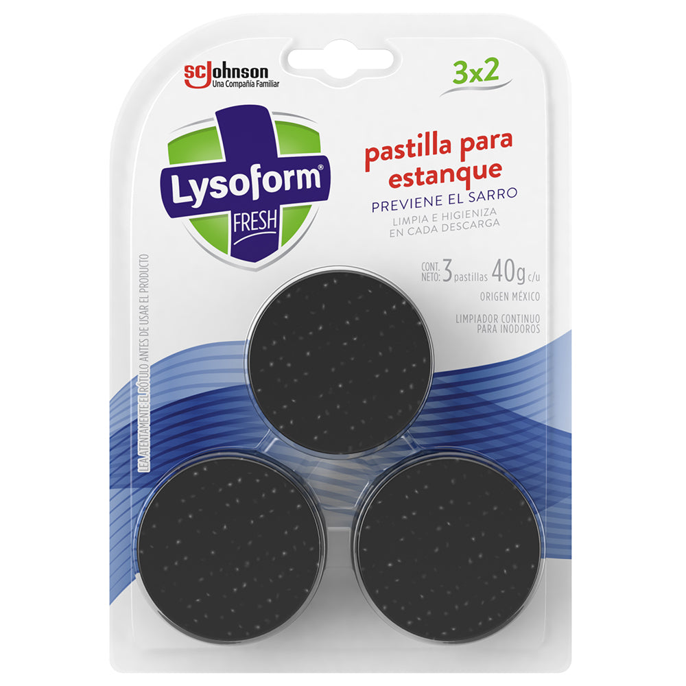 Desinfectante Inodoro Pastilla 40 Gr Azul Pack 2 + 1X40 Gr Gratis