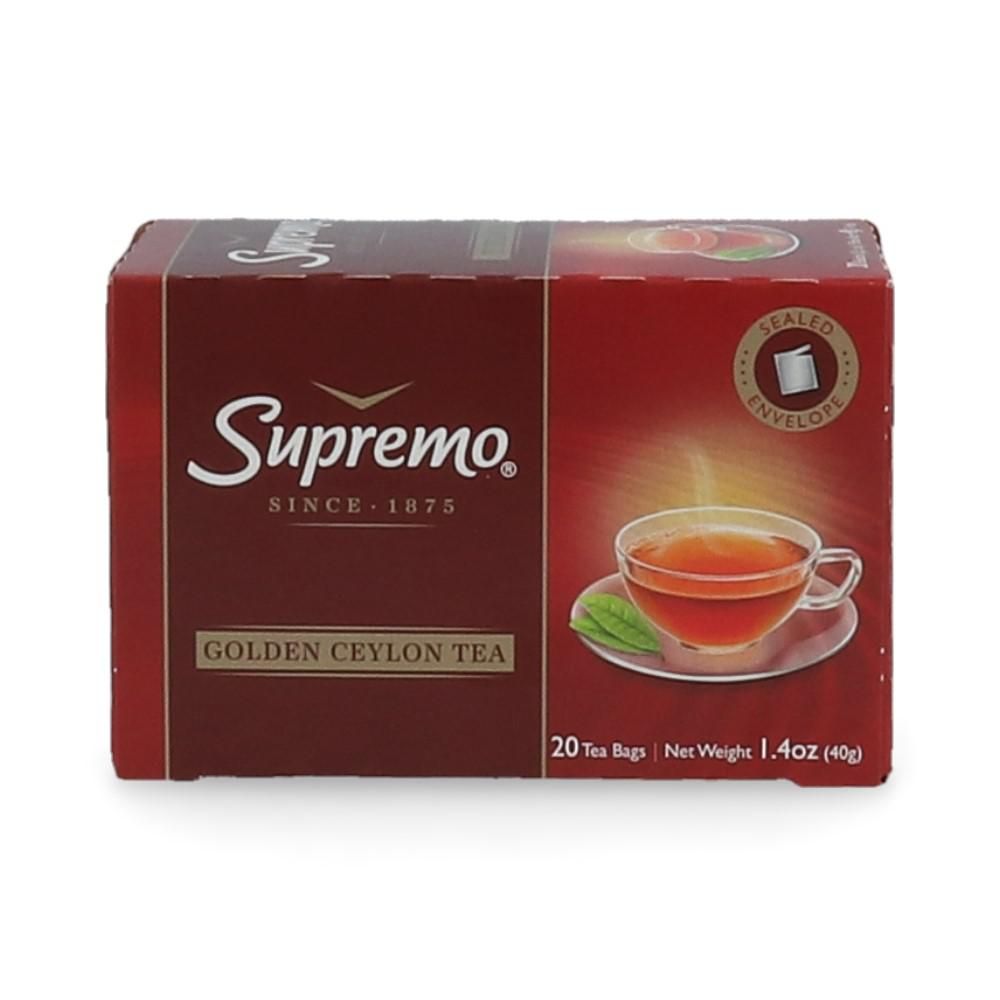 Té Negro Ceylan Oro 20 Bolsas