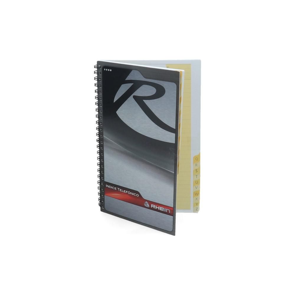 Libreta Índice Telefónico A-Z Cartulina Doble Espiral Bicolor