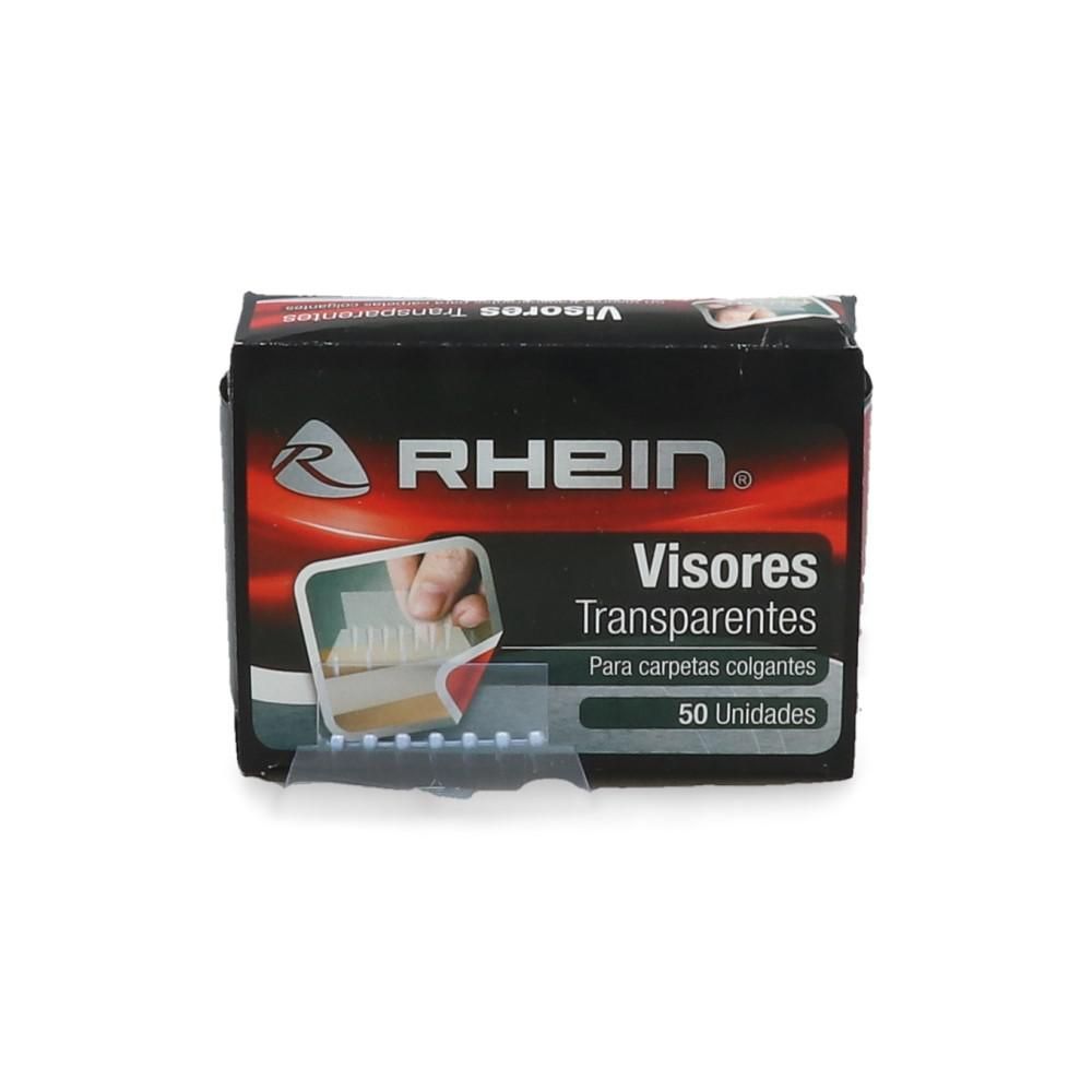 Visores Portaleyenda Transparente Plastico 50 Un