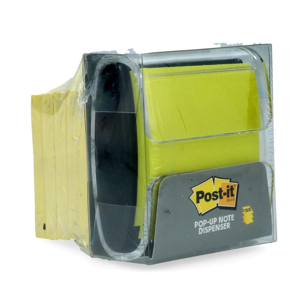 Nota Adhesiva 6 Unidades X 90 Hojas 7.6 X 7.6 Cm Pop Up R330 + Dispensador Pro330