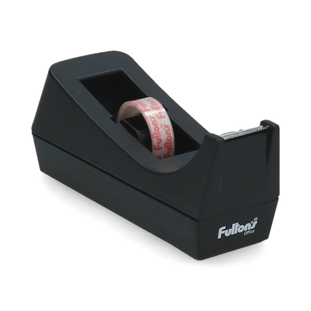 Dispensador Cinta Adhesiva Escritorio Negro F38