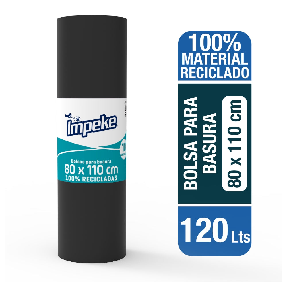 Bolsa Basura Rollo 80 X 110 10 Unidades