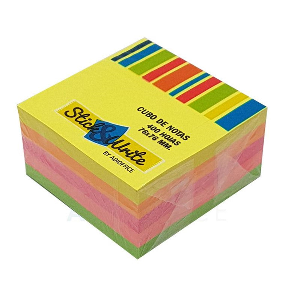 Nota Adhesiva 654 400 Hojas Surt Neón
