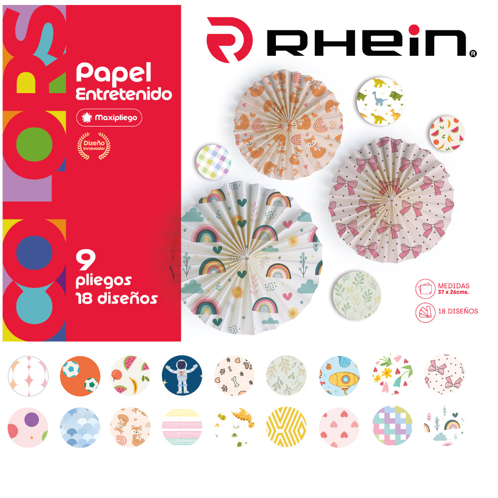Carpeta Papel Entrete 9 Pliegos 18 Diseños