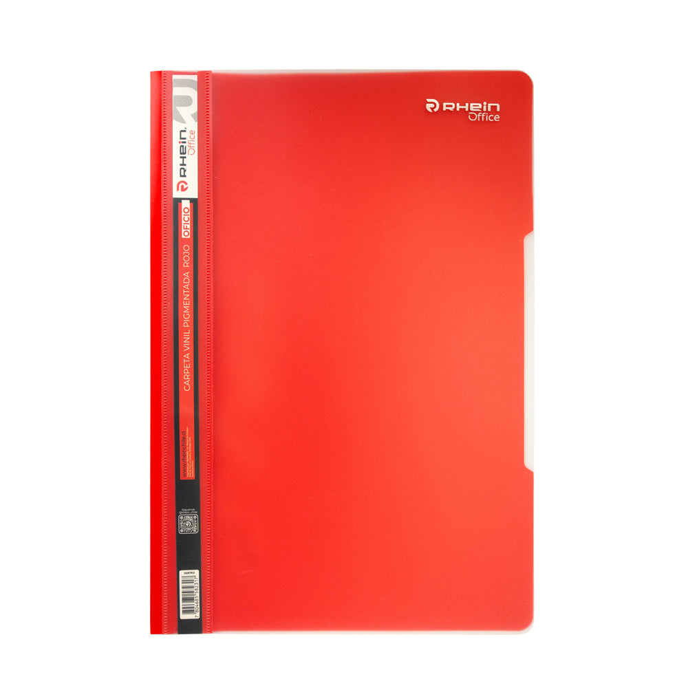 Carpeta Vinil Pigmentada Oficio Rojo