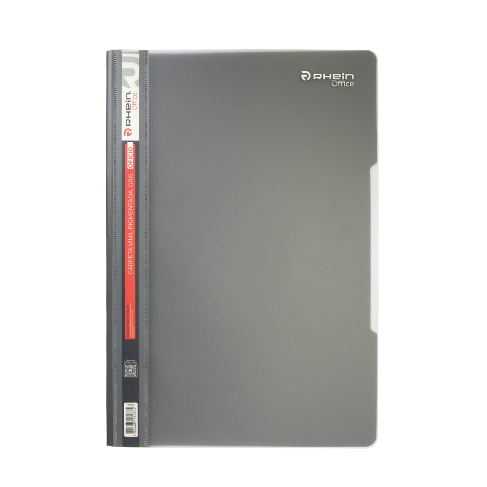Carpeta Vinil Pigmentada Oficio Gris
