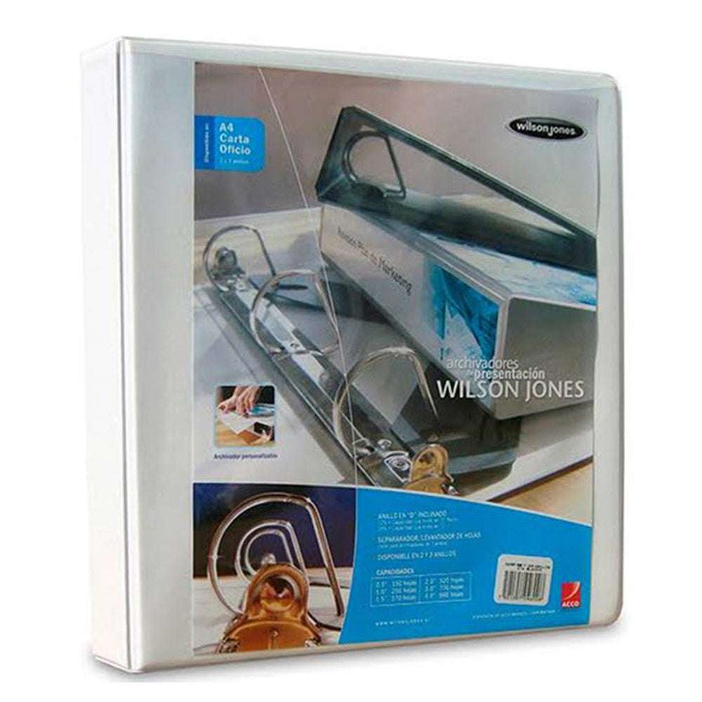 Archivador Blanco A4 2 Aros 1 P 250 Hojas