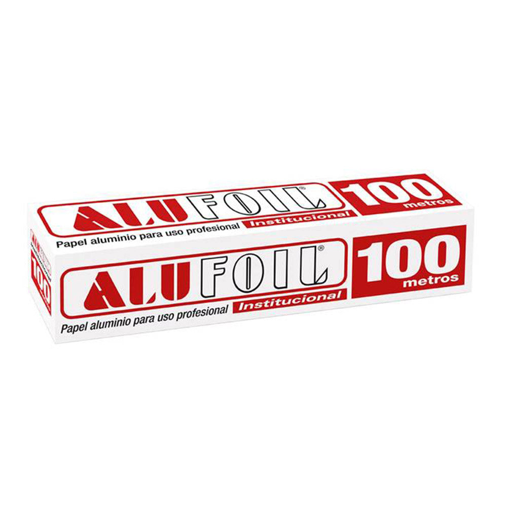 Papel Aluminio Rollo 30 Cm X 100 Mt