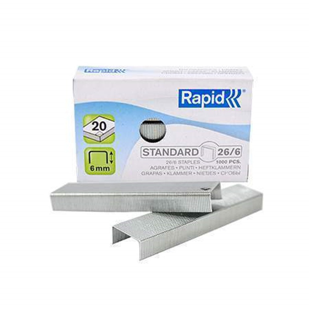 Corchetes 26/ 6 De 1000 Rapid Para 20 Hojas